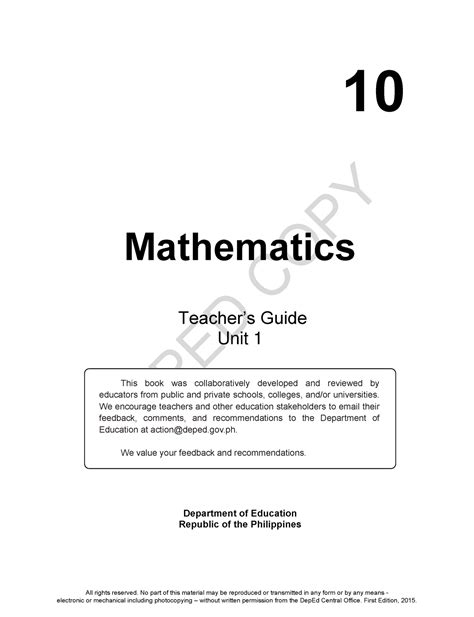 GRADE 10 Learners Materials 1st .